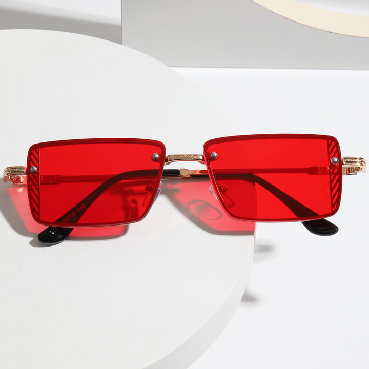 Ladies Elegant Square Sunglasses with Refined Frame Accents Bowlift