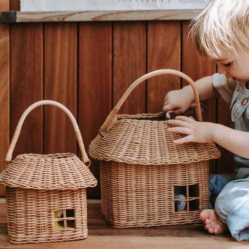 Playful storage basket in house design Bowlift