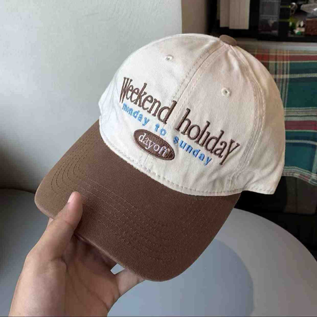 Women's Casual Embroidered Adjustable Cap Bowlift