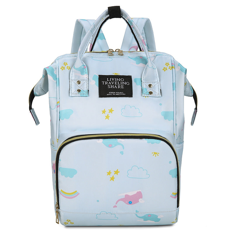 Whimsical Graphic Print Backpack
