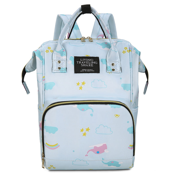 Whimsical Graphic Print Backpack