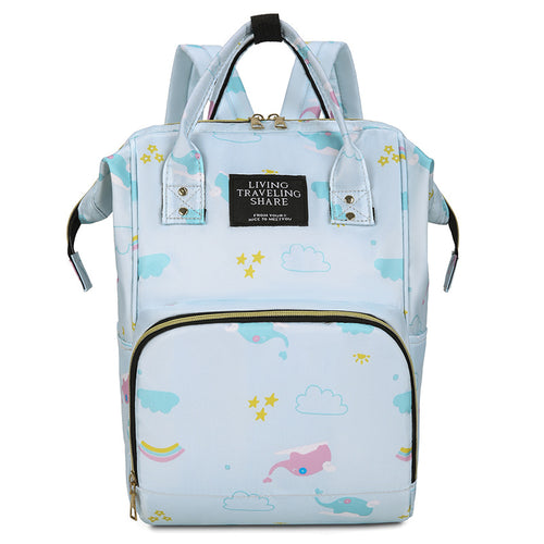 Whimsical Graphic Print Backpack