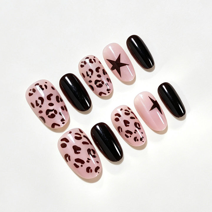 Artistic Leopard Print Nail Wraps Bowlift