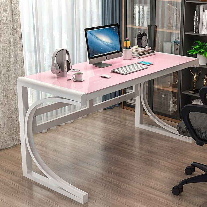 Modern Glass Desk Bowlift