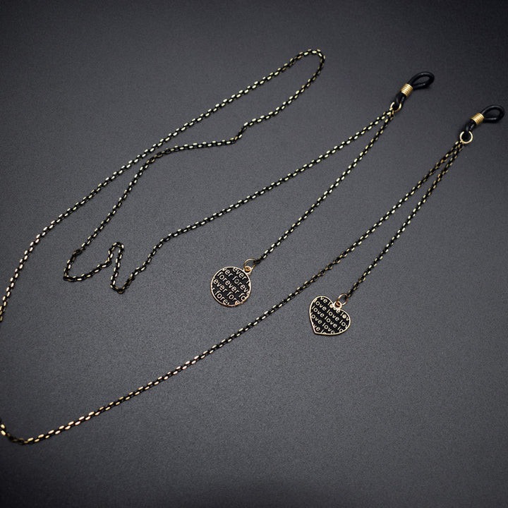 Elegant Heart Pendant Eyewear Chain Bowlift