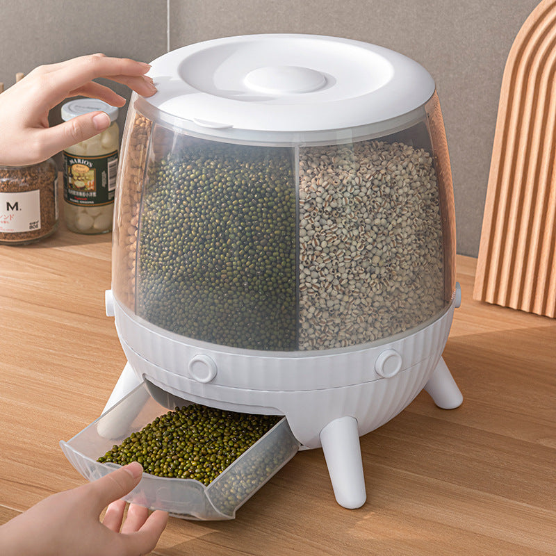 Multi-Compartment Food Storage Dispenser Bowlift