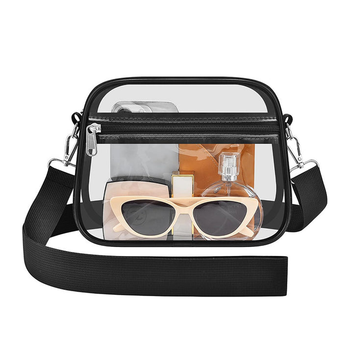 Transparent shoulder bag with versatile compartments Bowlift