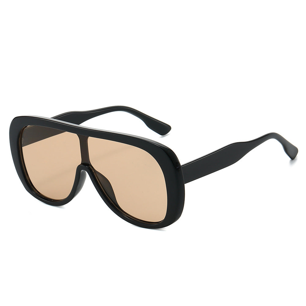 Contemporary Shield Sunglasses Bowlift