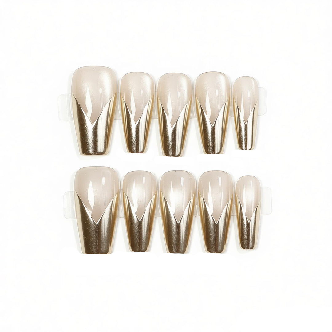 Elegant Stiletto Press-On Nail Art Set Bowlift