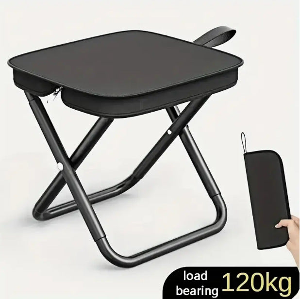 Unisex Foldable Camping Stool with Stable Legs Bowlift