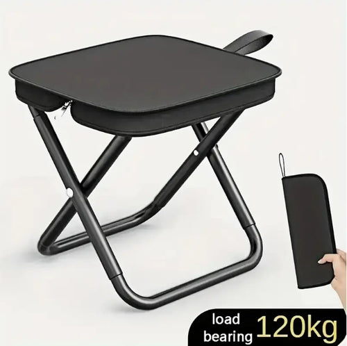 Unisex Foldable Camping Stool with Stable Legs Bowlift