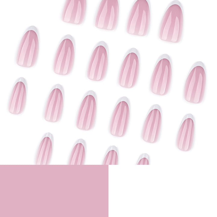 Artful nail extensions with elegant gradient and precise French tip Bowlift