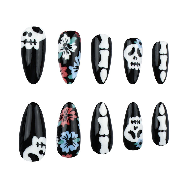 Artistic Halloween-Themed Press-On Nails Bowlift