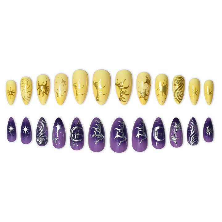Artistic Abstract Nail Art Extensions Bowlift