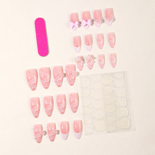 Decorative Acrylic Stiletto Nail Art Extensions Bowlift 1789713480