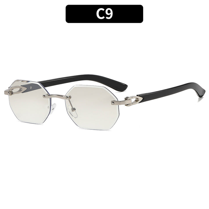 Octagonal Frame Sunglasses with Distinctive Tortoiseshell Accents