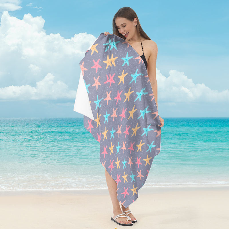 Beach towel with maritime star motif Bowlift