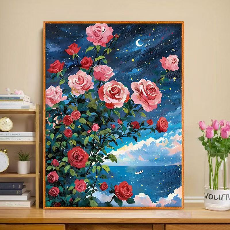 Floral Butterfly Canvas Art Print Bowlift