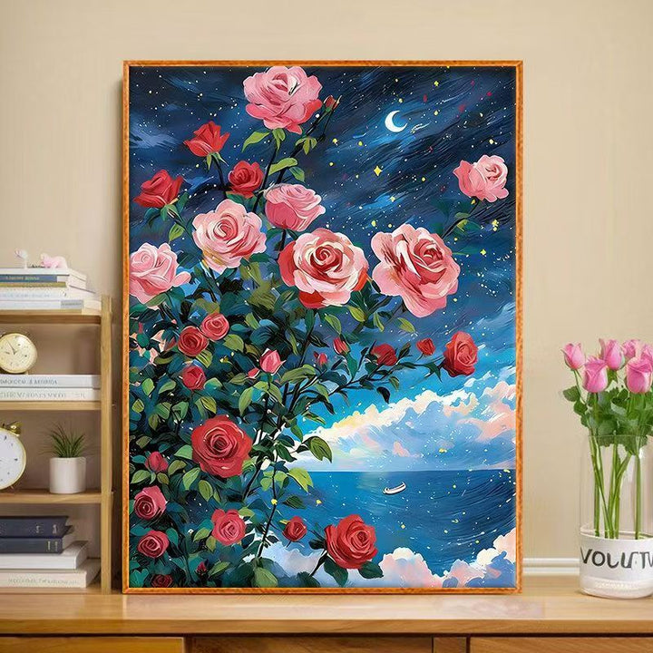 Floral Butterfly Canvas Art Print Bowlift