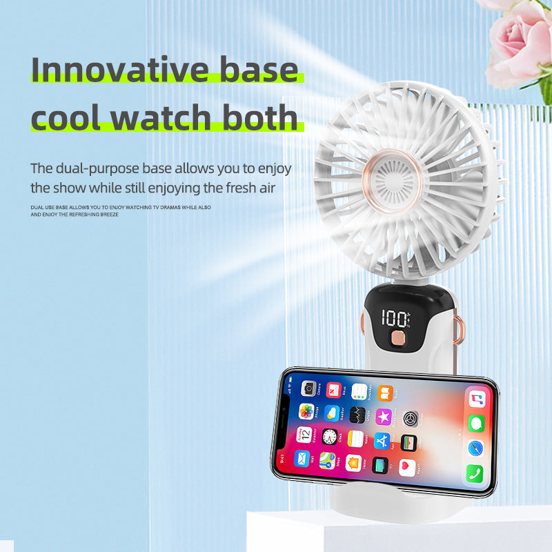 Women's portable table fan with LED display Bowlift