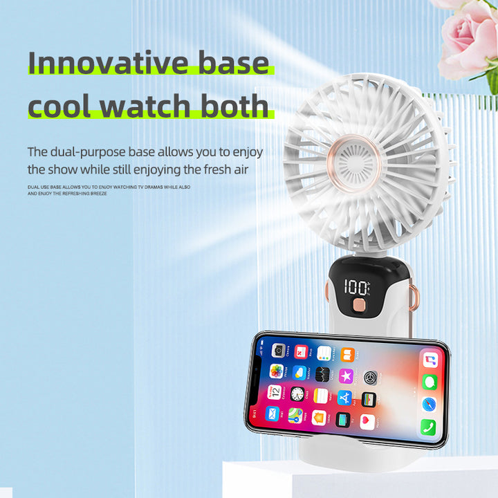 Women's portable table fan with LED display Bowlift