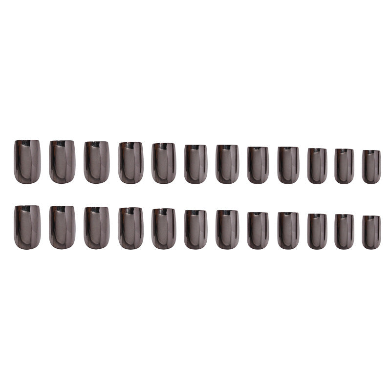 Glossy Press-On Nail Set Bowlift