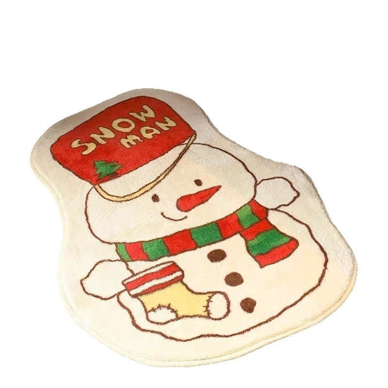 Decorative Holiday-Themed Bath Mat Bowlift