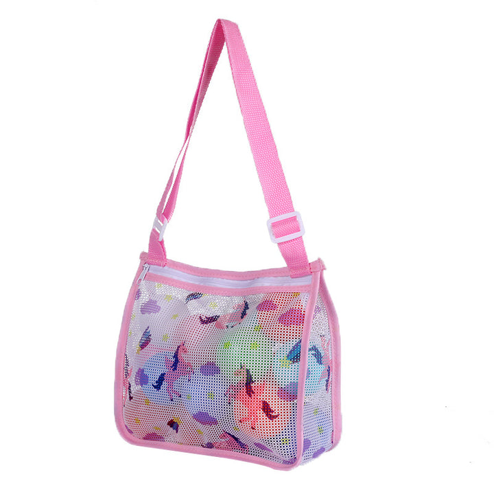 Versatile Beach Bag In Airy Mesh Design Bowlift