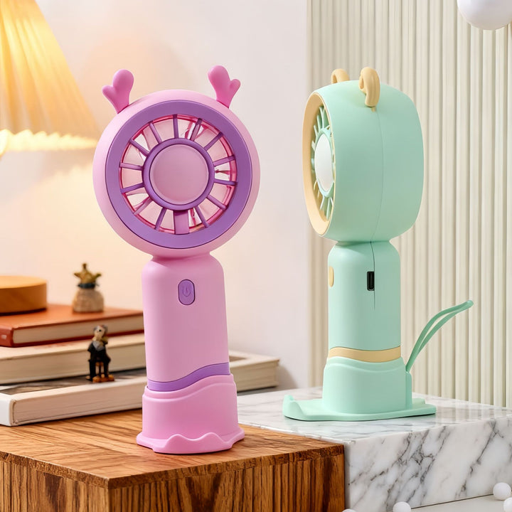 Women's Portable Mini Fan with Innovative Design and USB Charging Function Bowlift