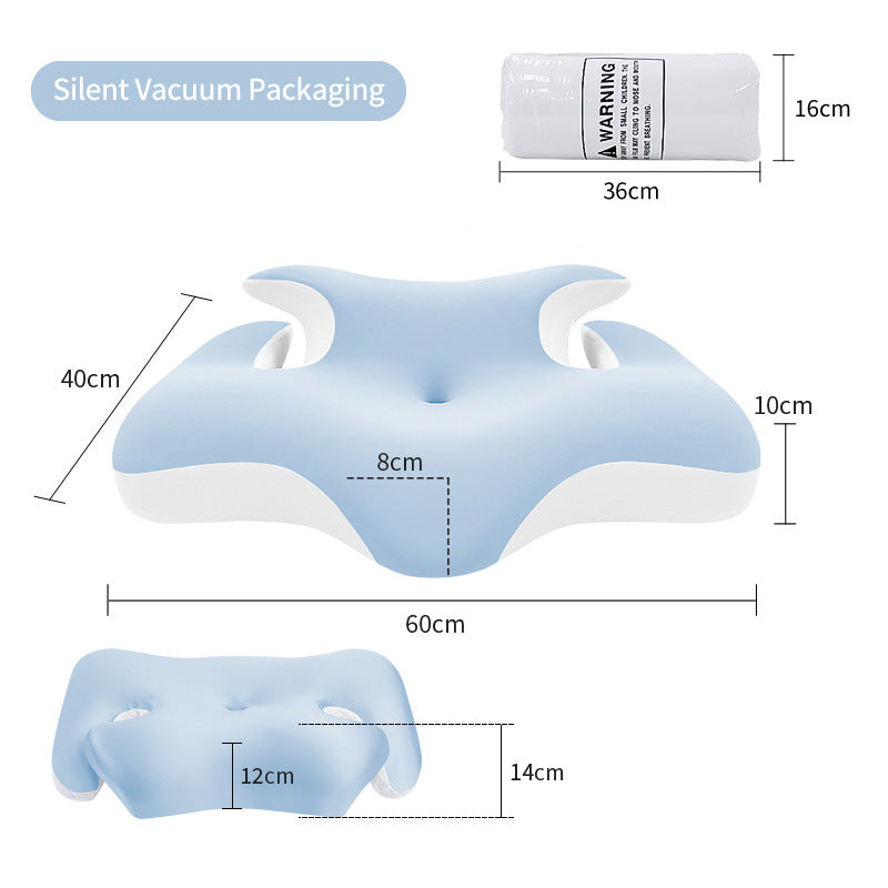 Ergonomic Neck And Shoulder Sleep Pillow With Cooling Gel Surface Bowlift