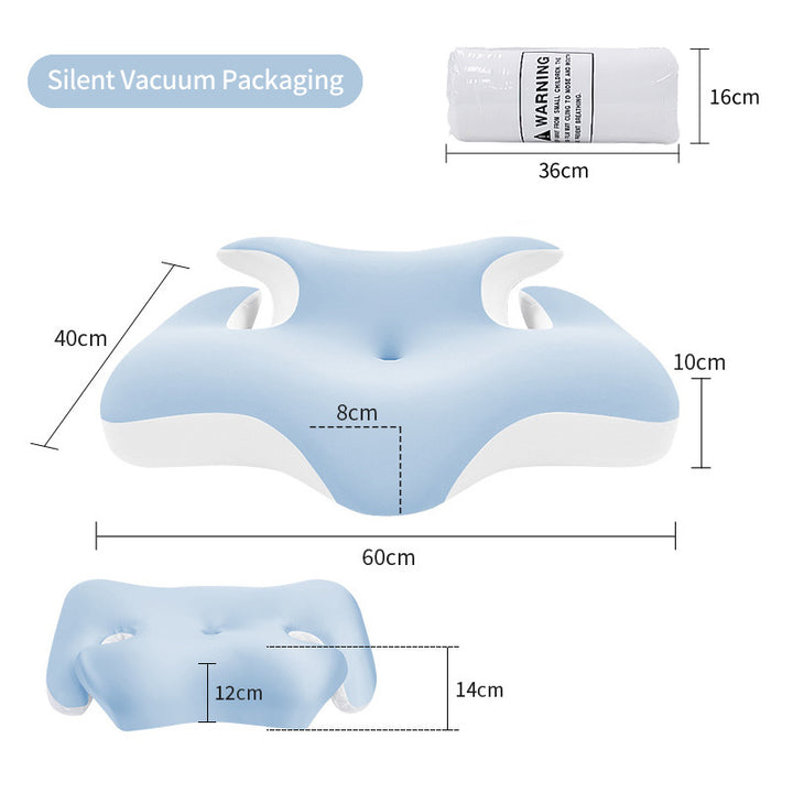 Ergonomic Neck And Shoulder Sleep Pillow With Cooling Gel Surface Bowlift