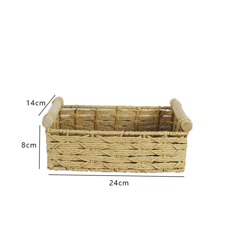 Woven Natural Storage Basket Bowlift