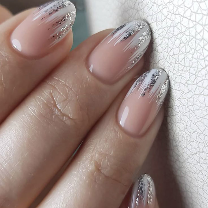 Stylish Glitter Gradient Nail Art Extensions Bowlift