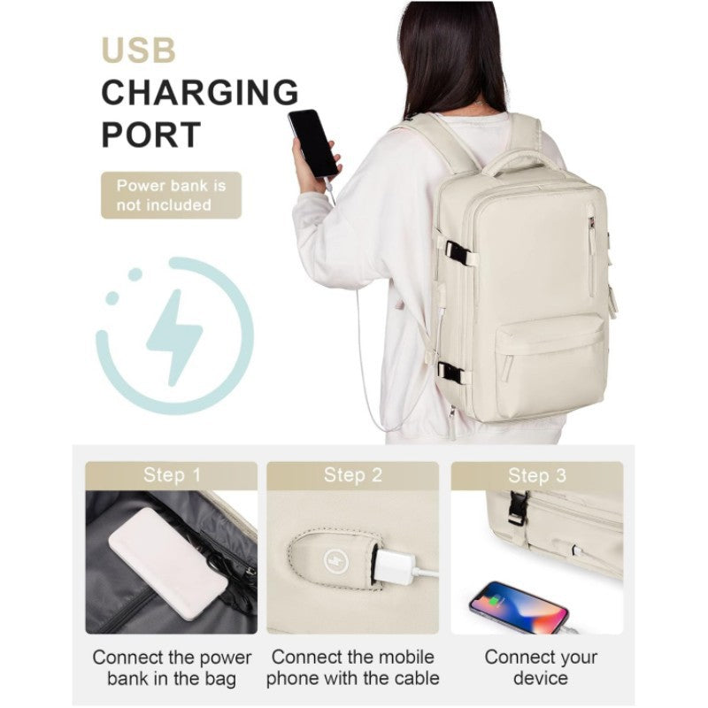 Multifunctional Travel Backpack with Insulated Laptop Compartment Bowlift