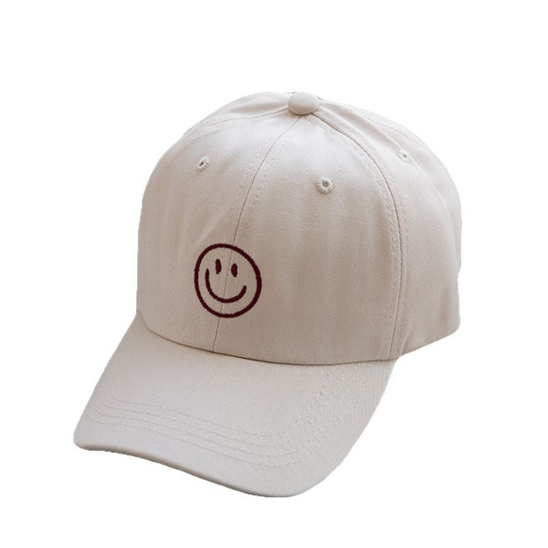 Women's Adjustable Smile Embroidered Cap Bowlift