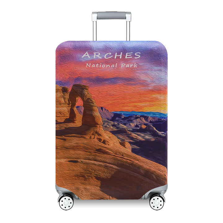 Women's Travel Suitcase with Colorful Floral Design Bowlift