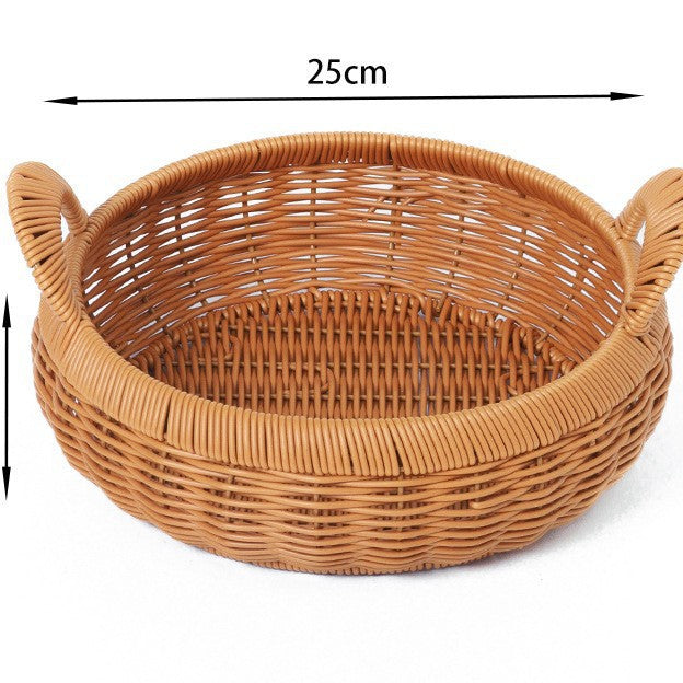 Home Organization Decorative Wicker Basket Bowlift