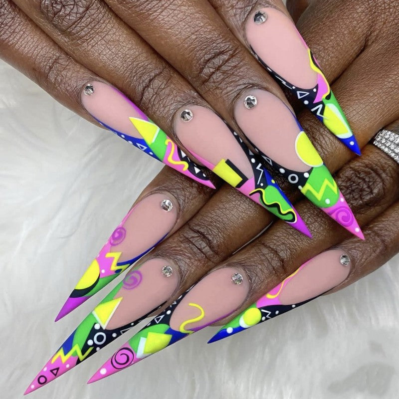 Art Nail Set in Creative Modern Design Bowlift