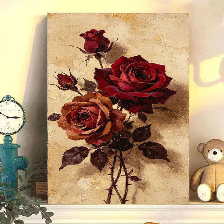 Vintage Floral Canvas Artwork Bowlift
