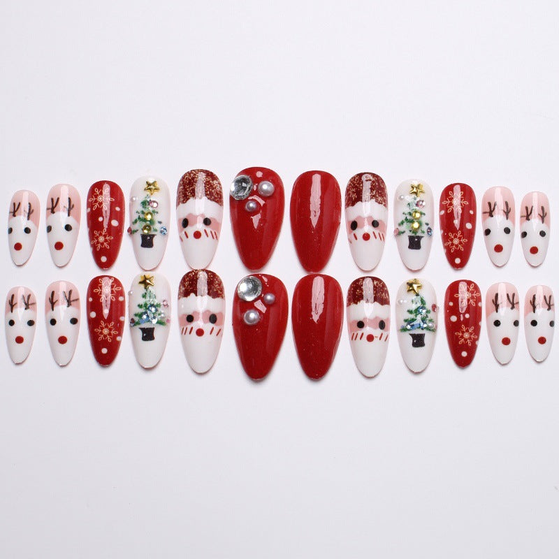 Creative artificial nails with Christmas motif Bowlift