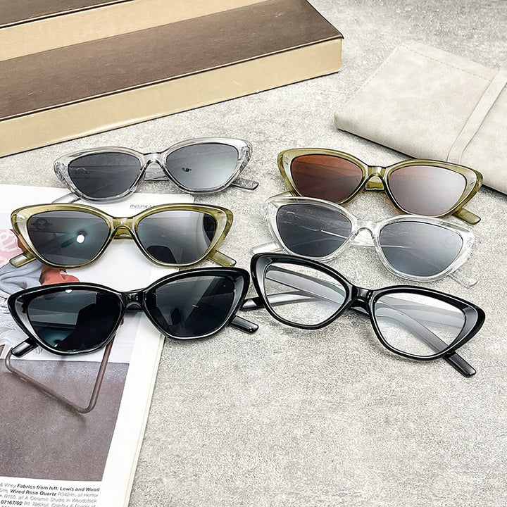 Women's Cat-Eye Sunglasses with UV Protection and Durable Frame Bowlift