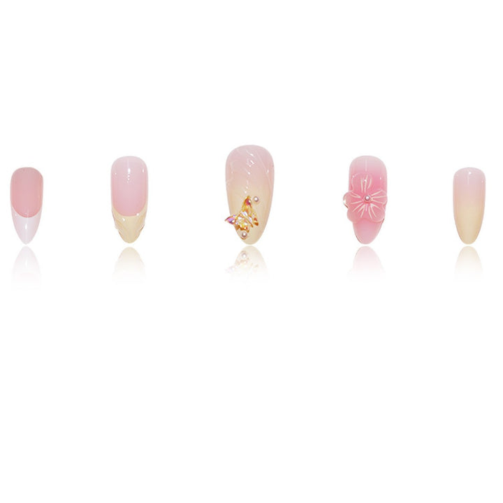 Floral-Inspired Decorative Press-On Nail Extensions Bowlift