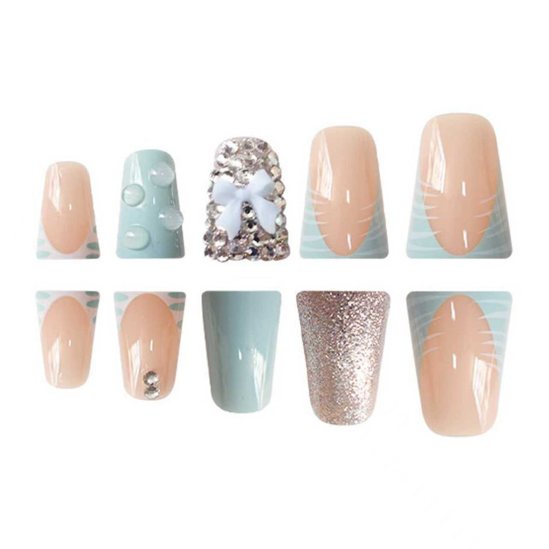 Decorative 3D Press-On Nail Extensions Bowlift