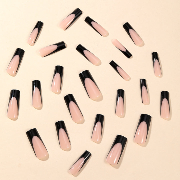 Elegant Ombre French Tip Acrylic Nails Bowlift