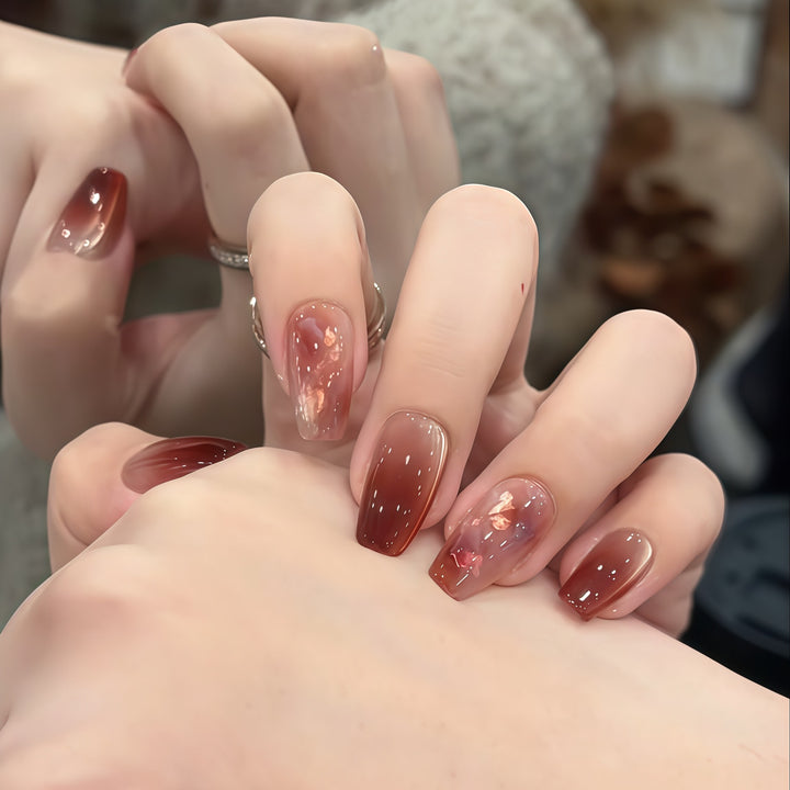 Artificial nails in modern ombre design Bowlift