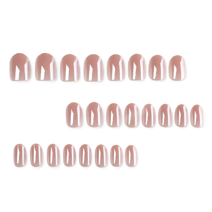 Artistic Gel Nails with Glossy Finish Bowlift
