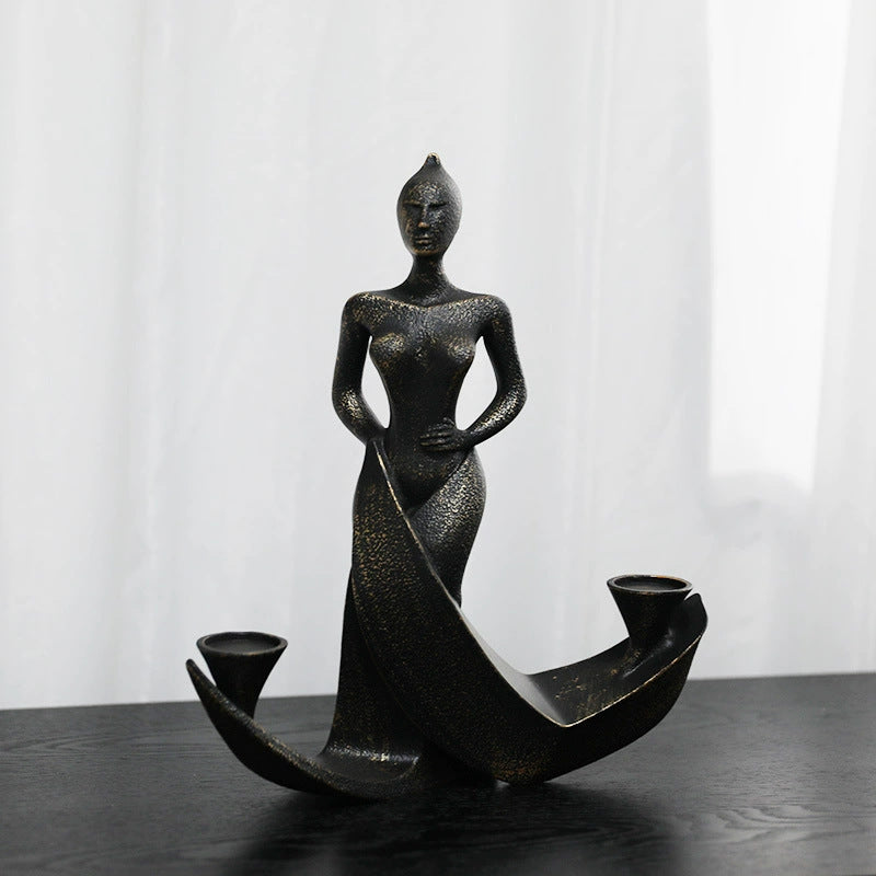 Artistic Candle Holder Sculpture