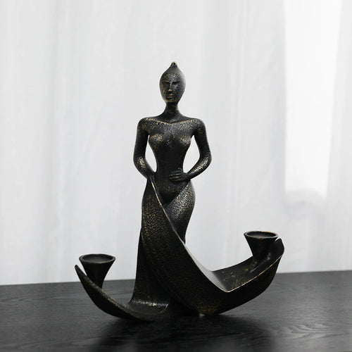 Artistic Candle Holder Sculpture