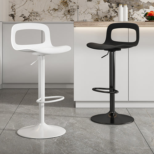 Height adjustable bar stool with ergonomic seat and swivel design Bowlift
