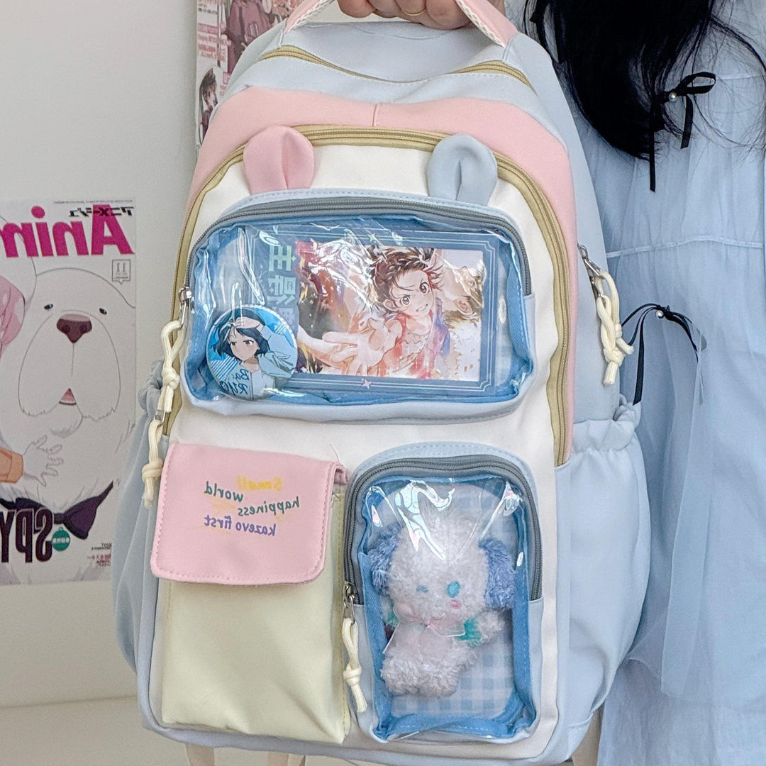 Cute Plush-Themed Backpack Bowlift